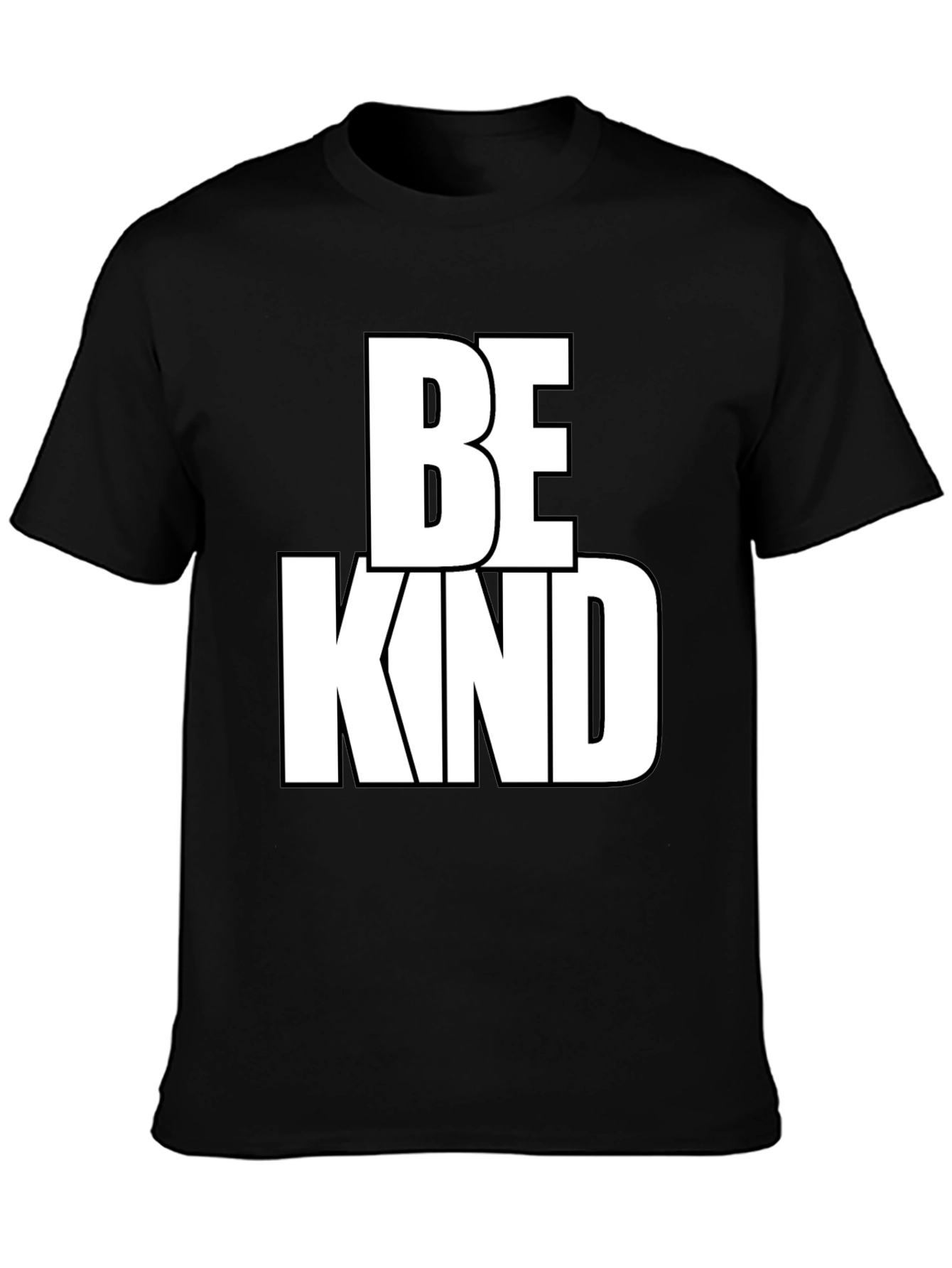 Be Kind Graphic Tee - Black Cotton Blend