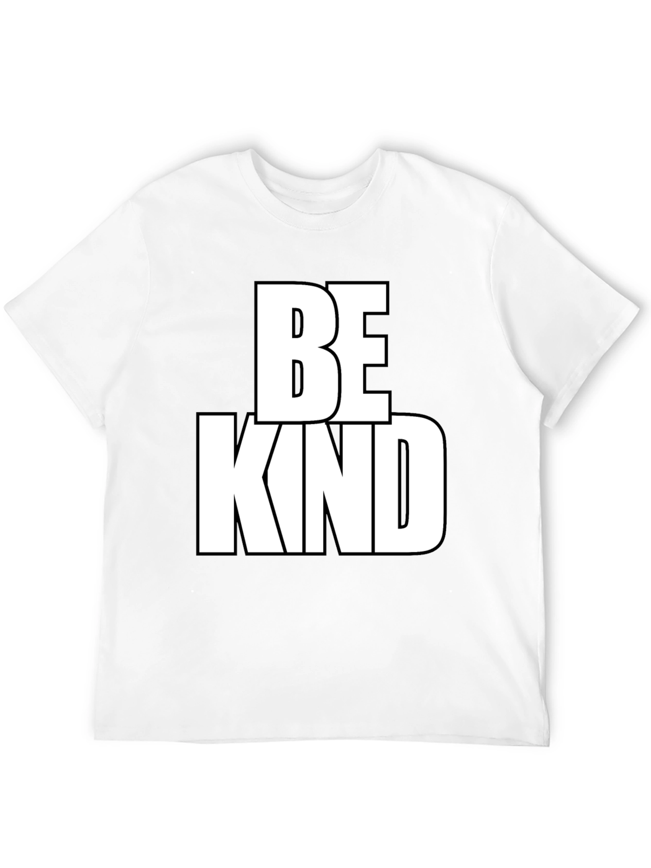Be Kind Graphic Tee - Black Cotton Blend