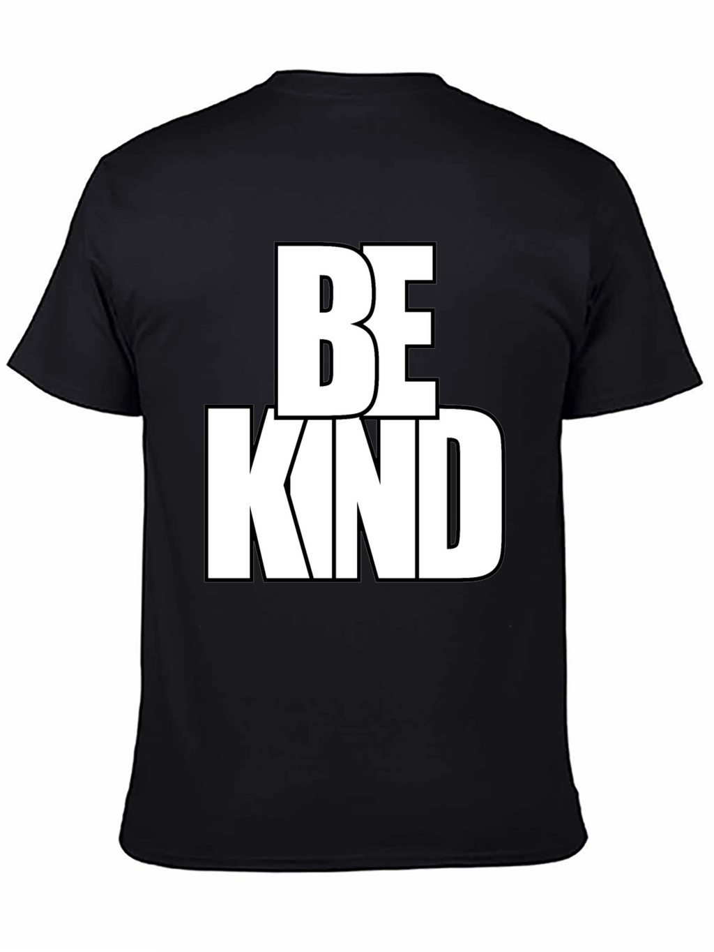 Be Kind Graphic Tee - Black Cotton Blend