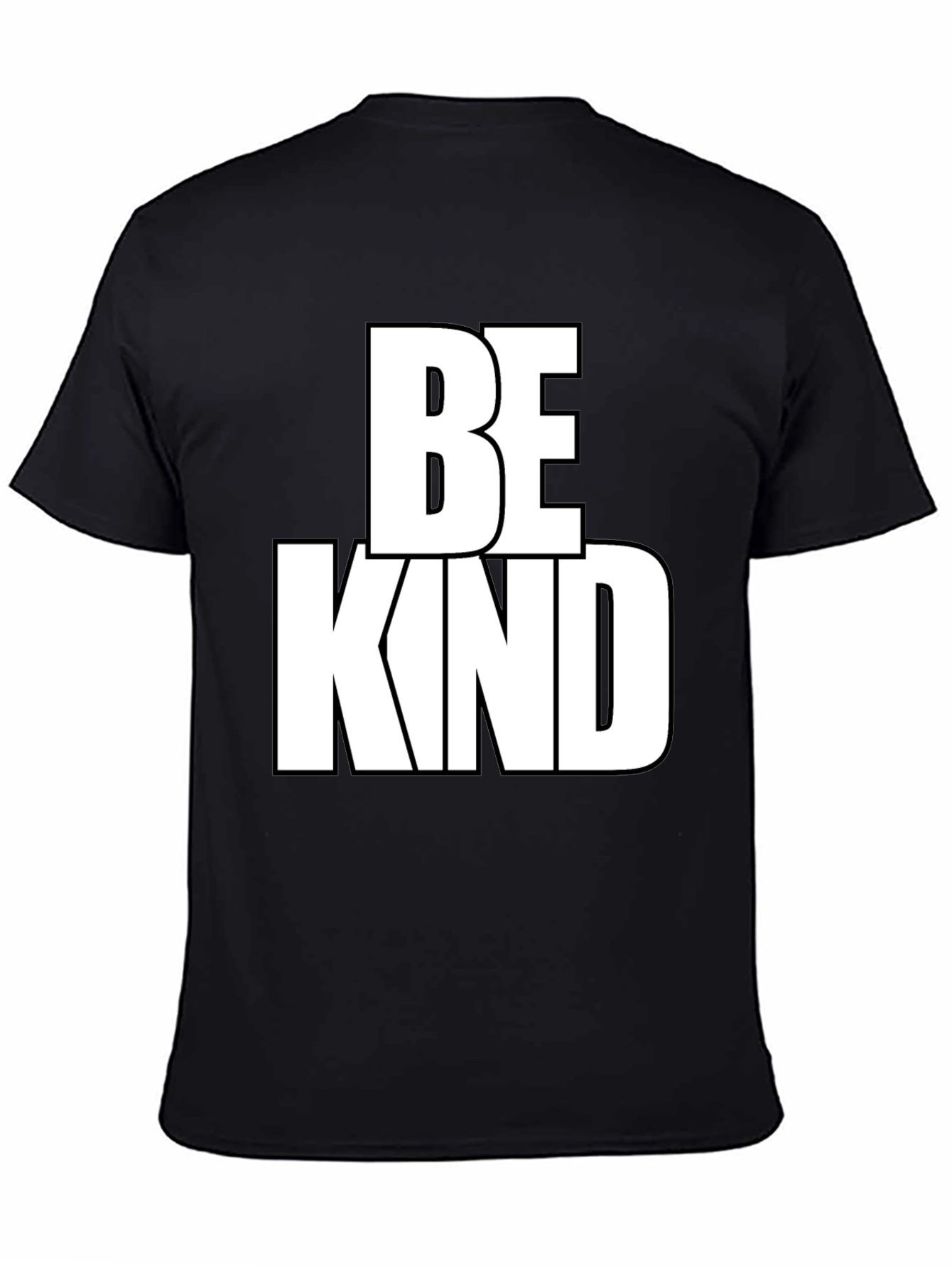 Be Kind Graphic Tee - Black Cotton Blend