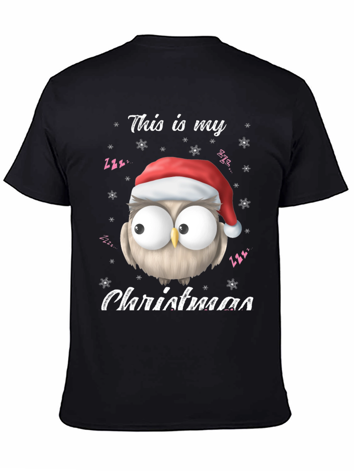 Christmas Owl T-Shirt - This Is My Christmas Tee