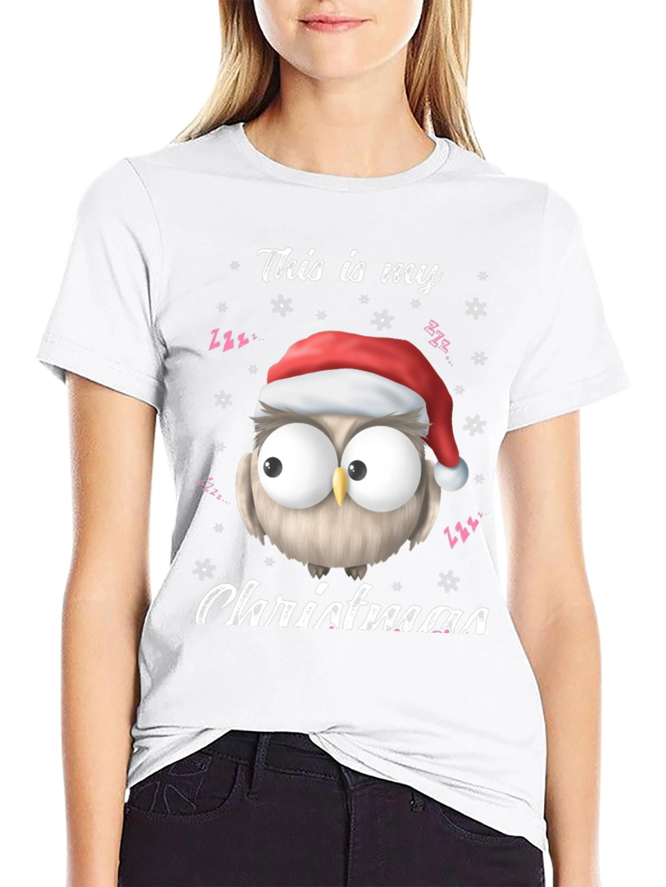 Christmas Owl T-Shirt - This Is My Christmas Tee