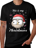Christmas Owl T-Shirt - This Is My Christmas Tee