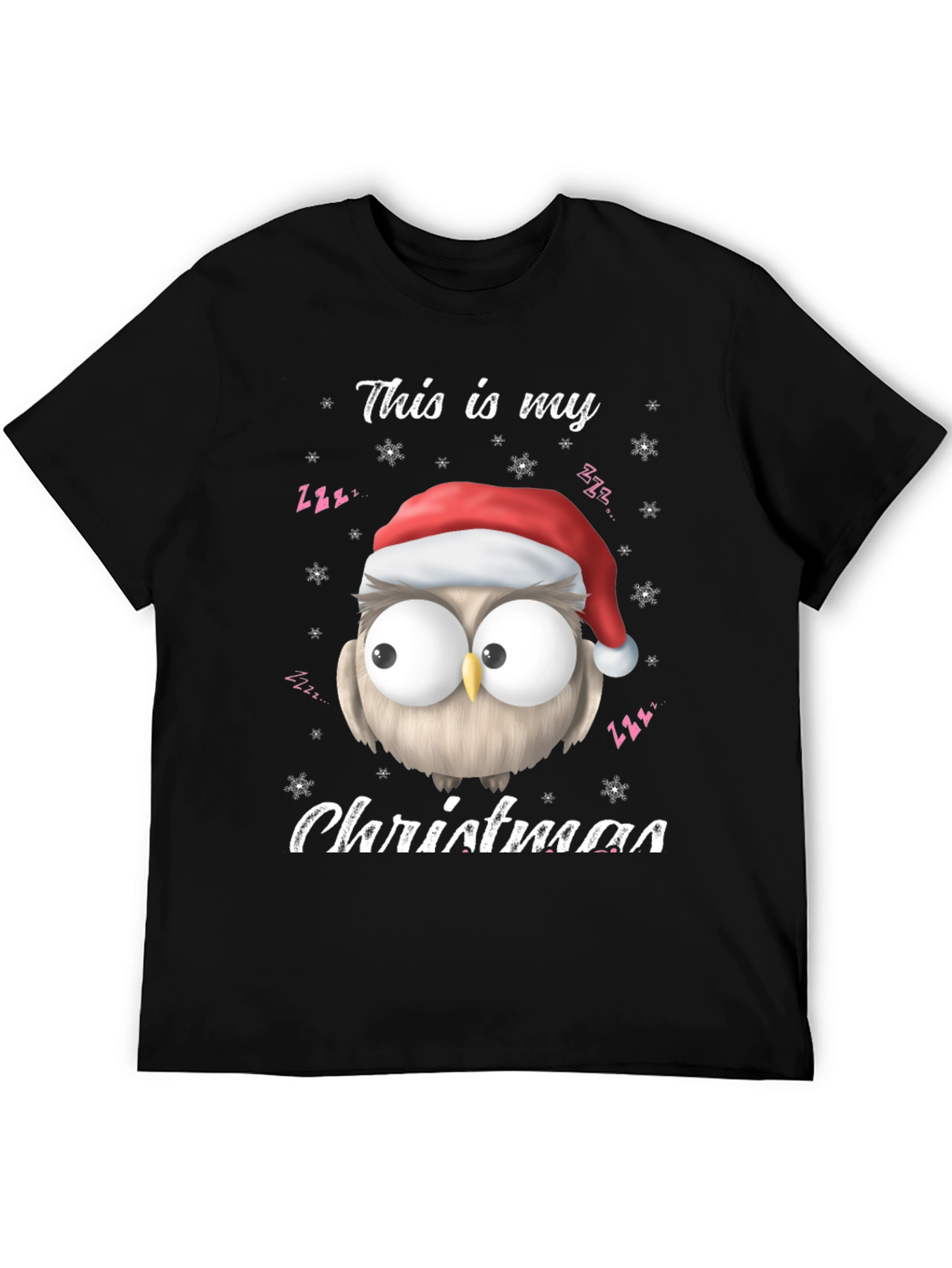 Christmas Owl T-Shirt - This Is My Christmas Tee