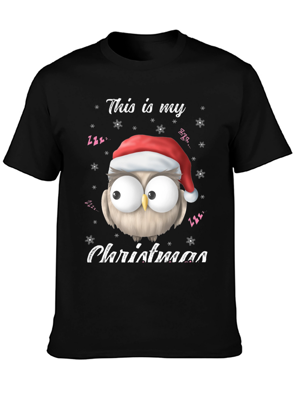 Christmas Owl T-Shirt - This Is My Christmas Tee