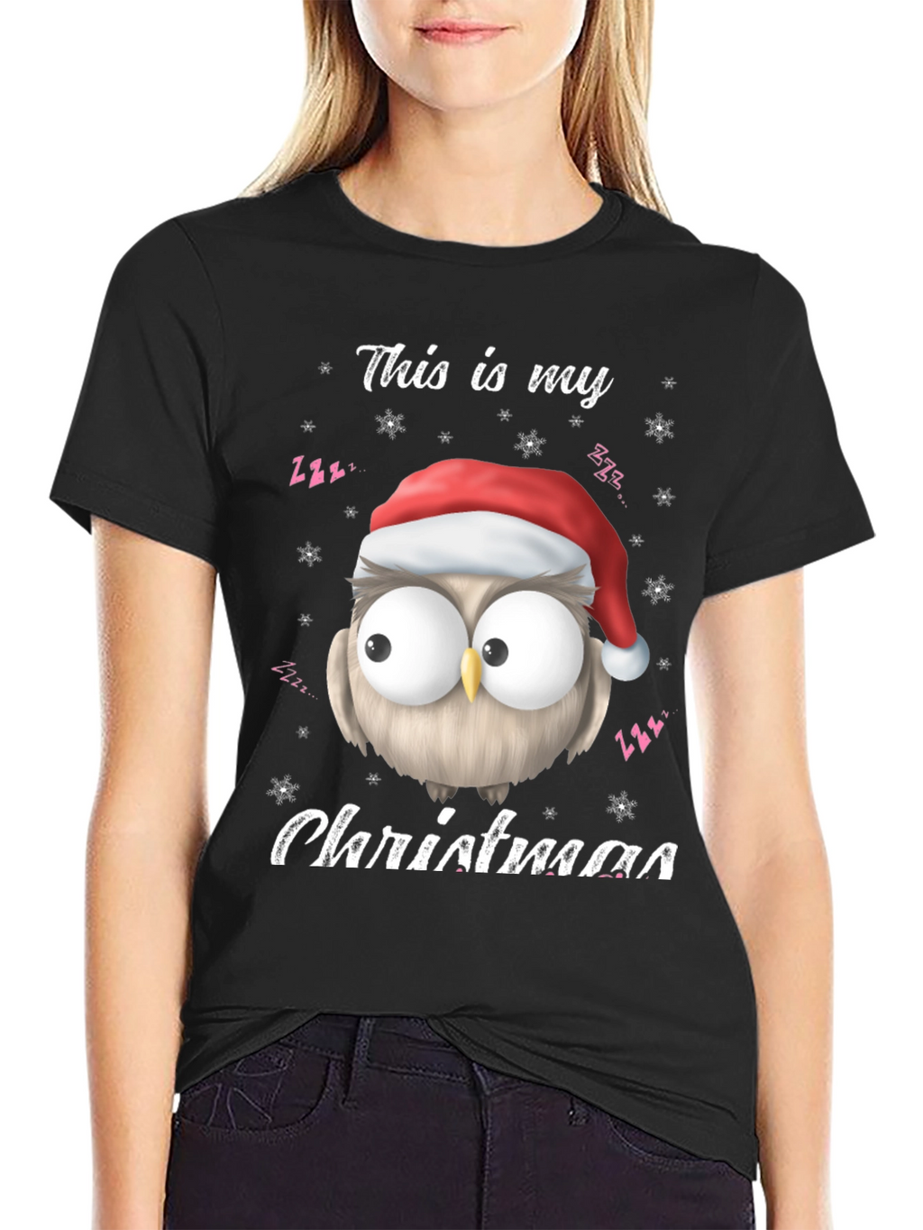Christmas Owl T-Shirt - This Is My Christmas Tee