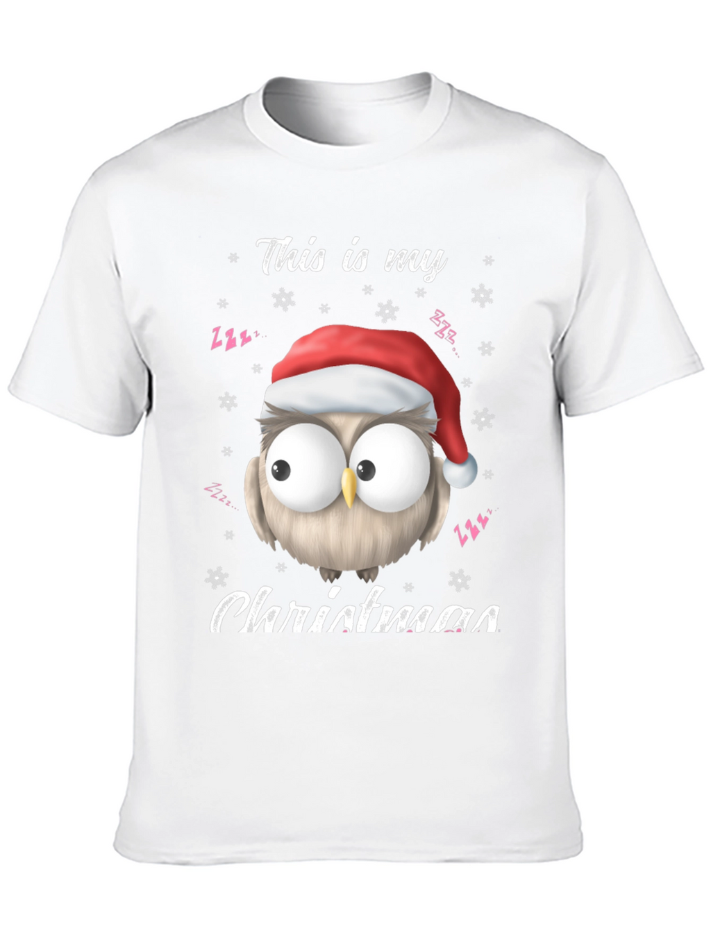 Christmas Owl T-Shirt - This Is My Christmas Tee