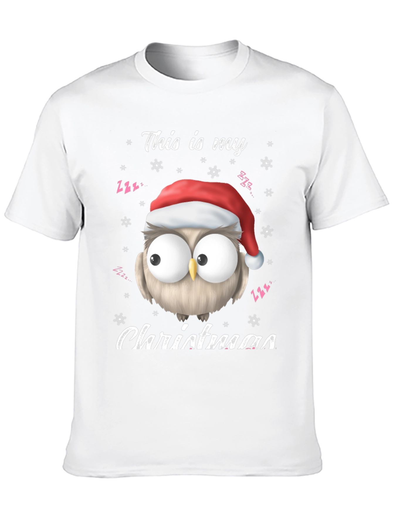 Christmas Owl T-Shirt - This Is My Christmas Tee