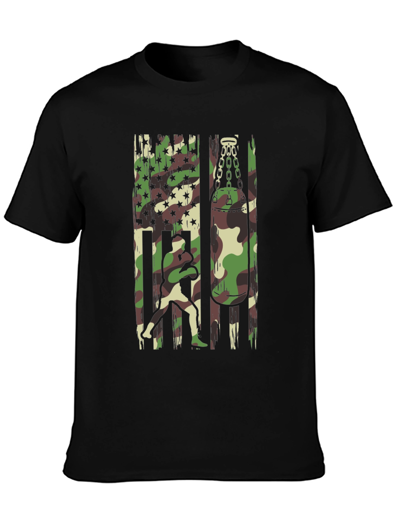 Camo Boxer Graphic T-Shirt