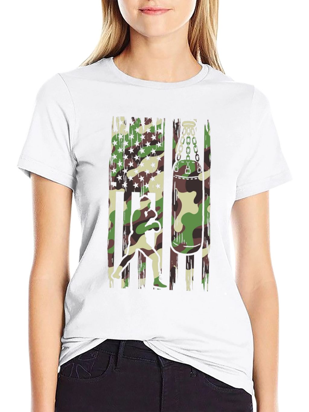 Camo Boxer Graphic T-Shirt