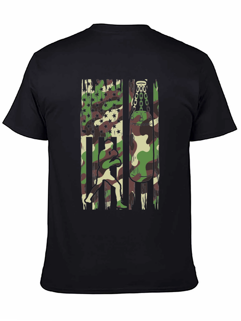 Camo Boxer Graphic T-Shirt