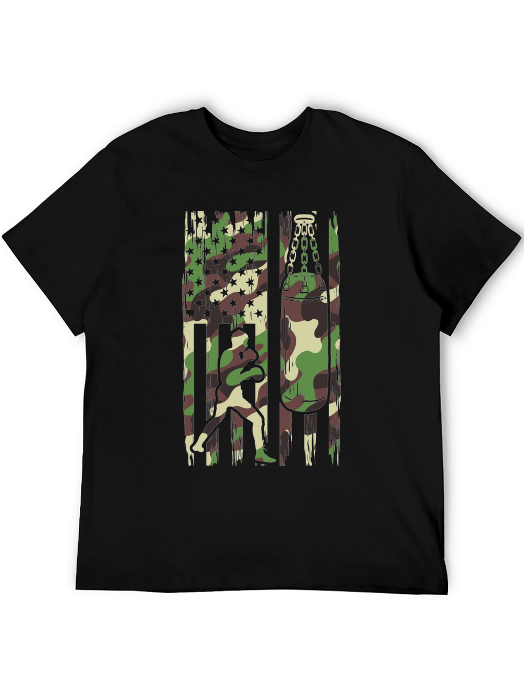 Camo Boxer Graphic T-Shirt