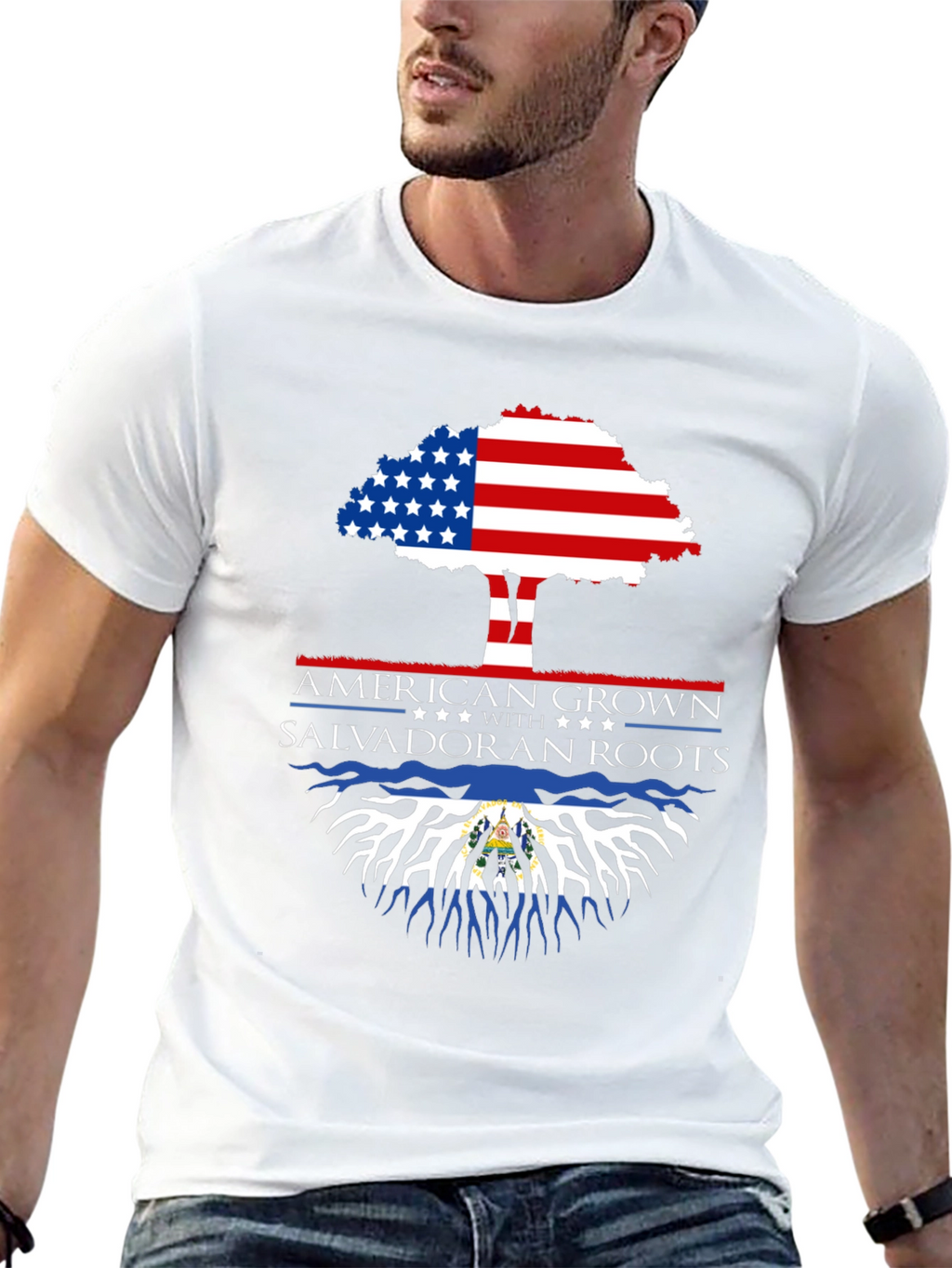 American Grown Salvadoran Roots T-Shirt