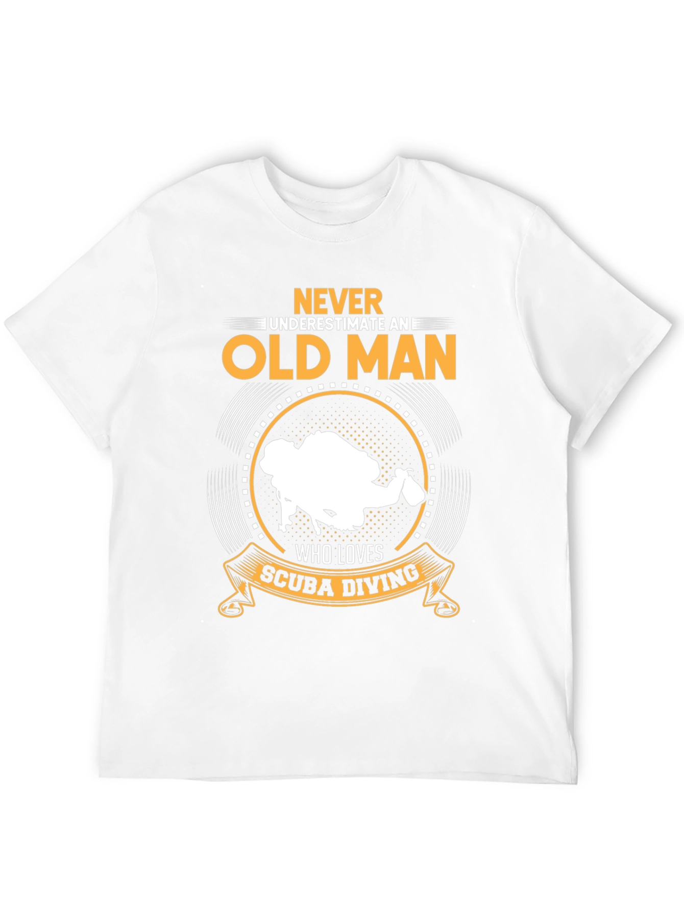 Never Underestimate Scuba Diving Old Man T-Shirt