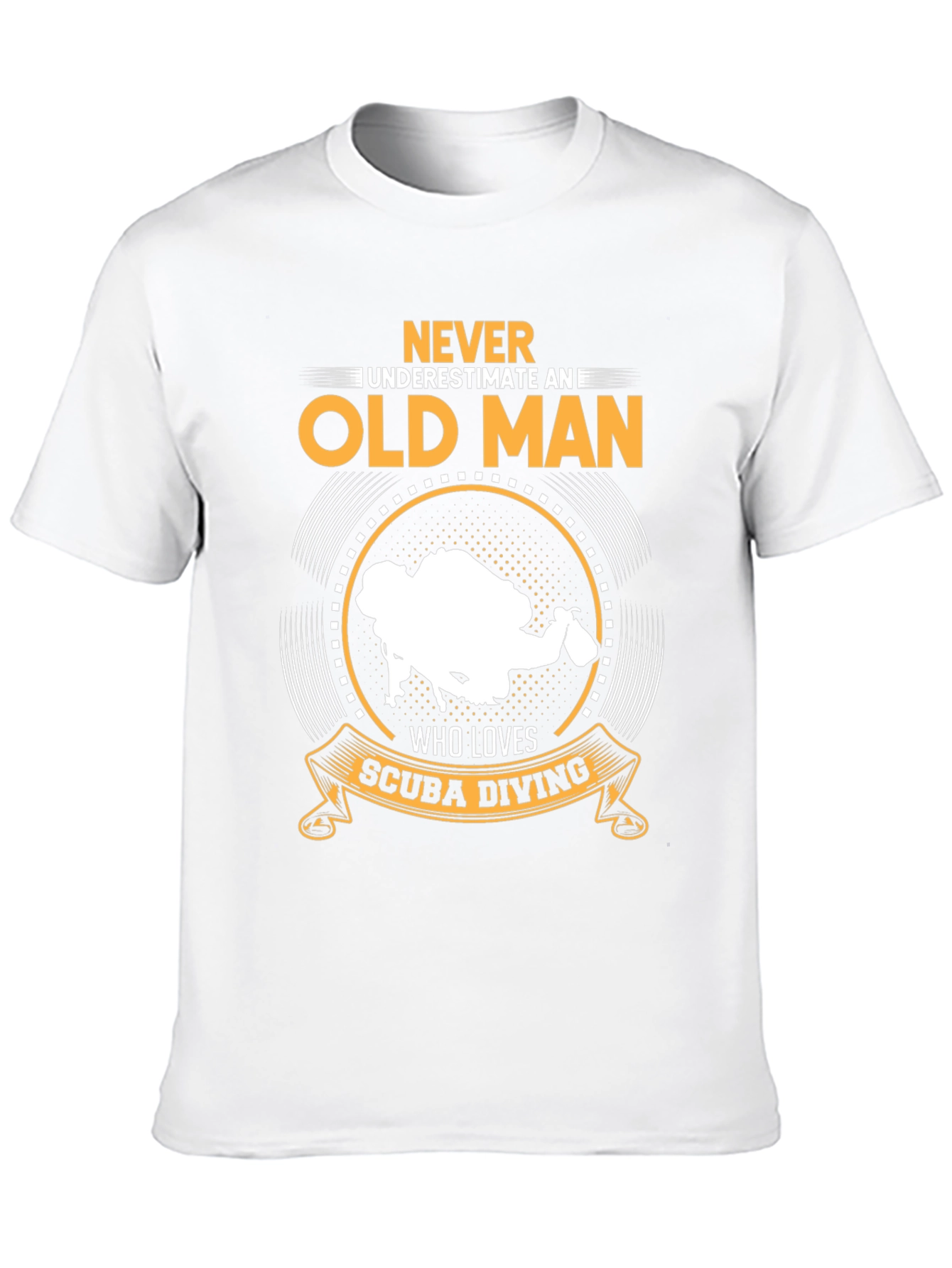 Never Underestimate Scuba Diving Old Man T-Shirt