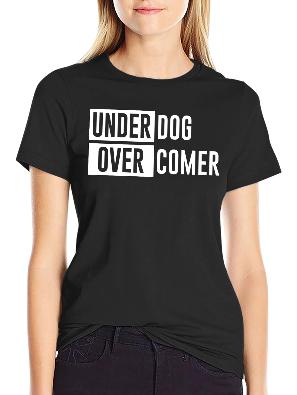 Underdog Overcomer Black T-Shirt