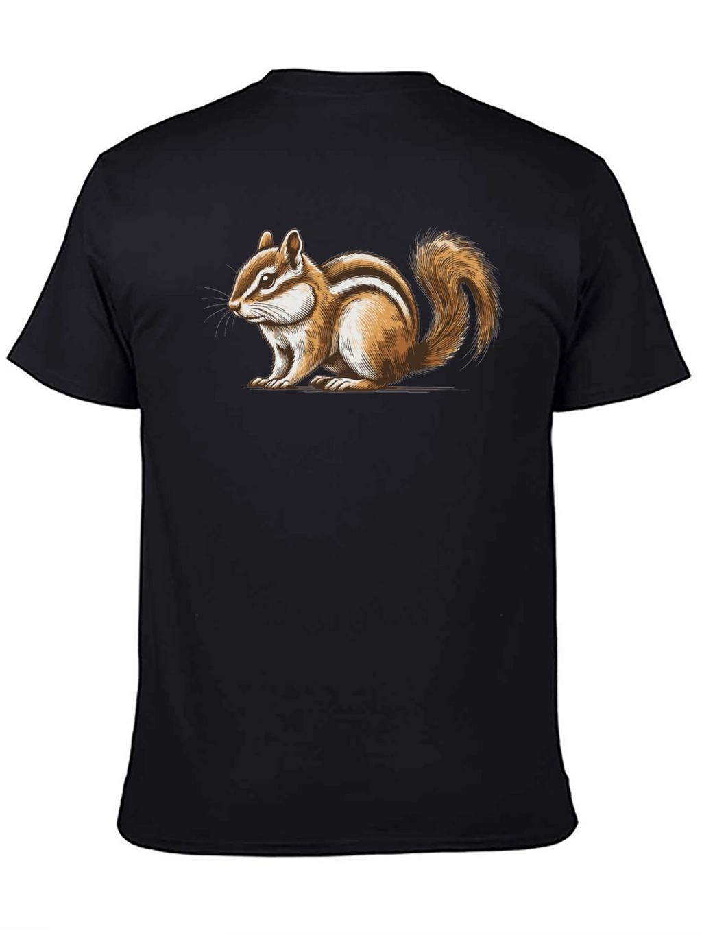 Chipmunk Graphic T-Shirt - Mens Black Tee