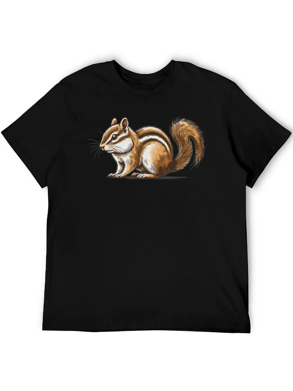 Chipmunk Graphic T-Shirt - Mens Black Tee