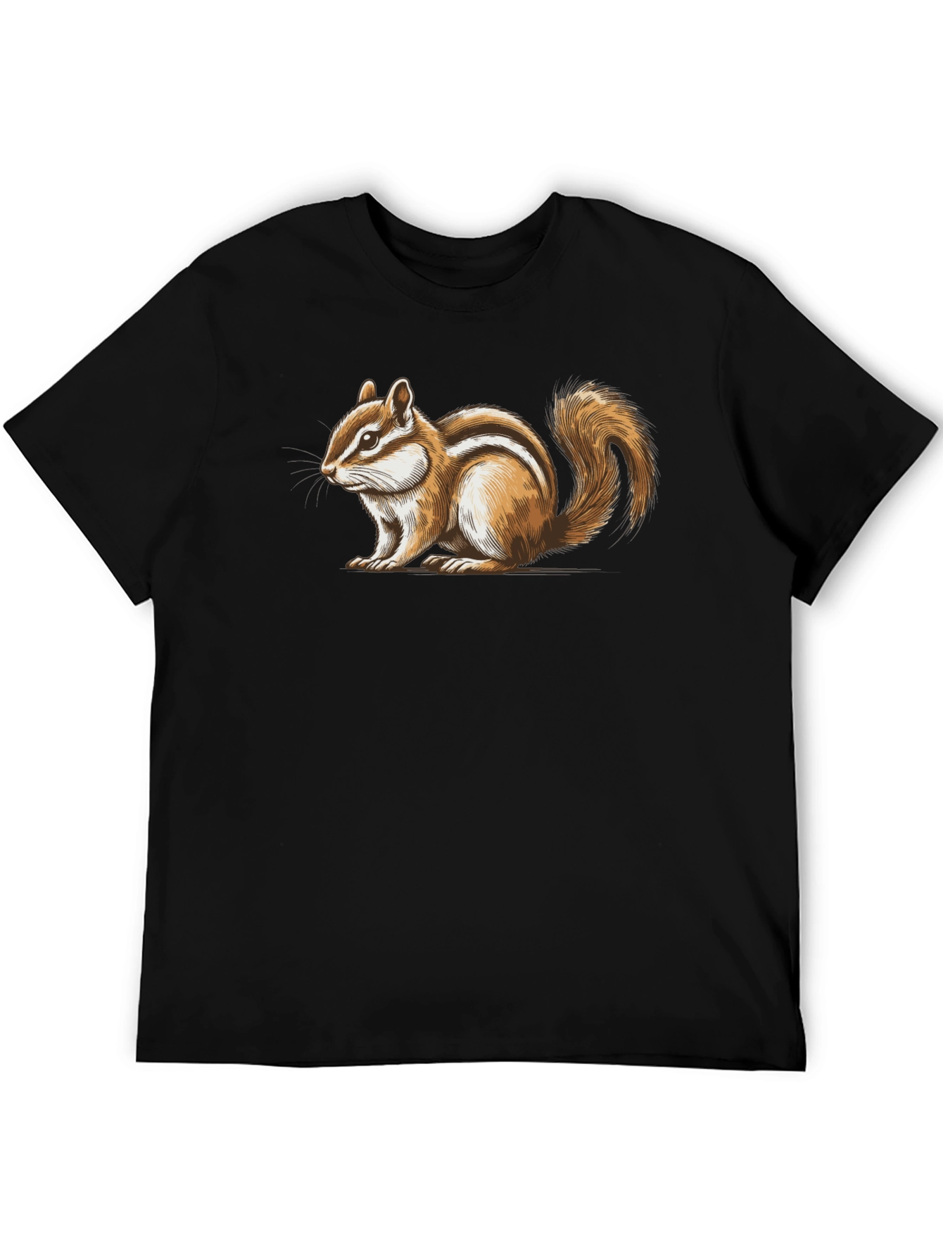 Chipmunk Graphic T-Shirt - Mens Black Tee