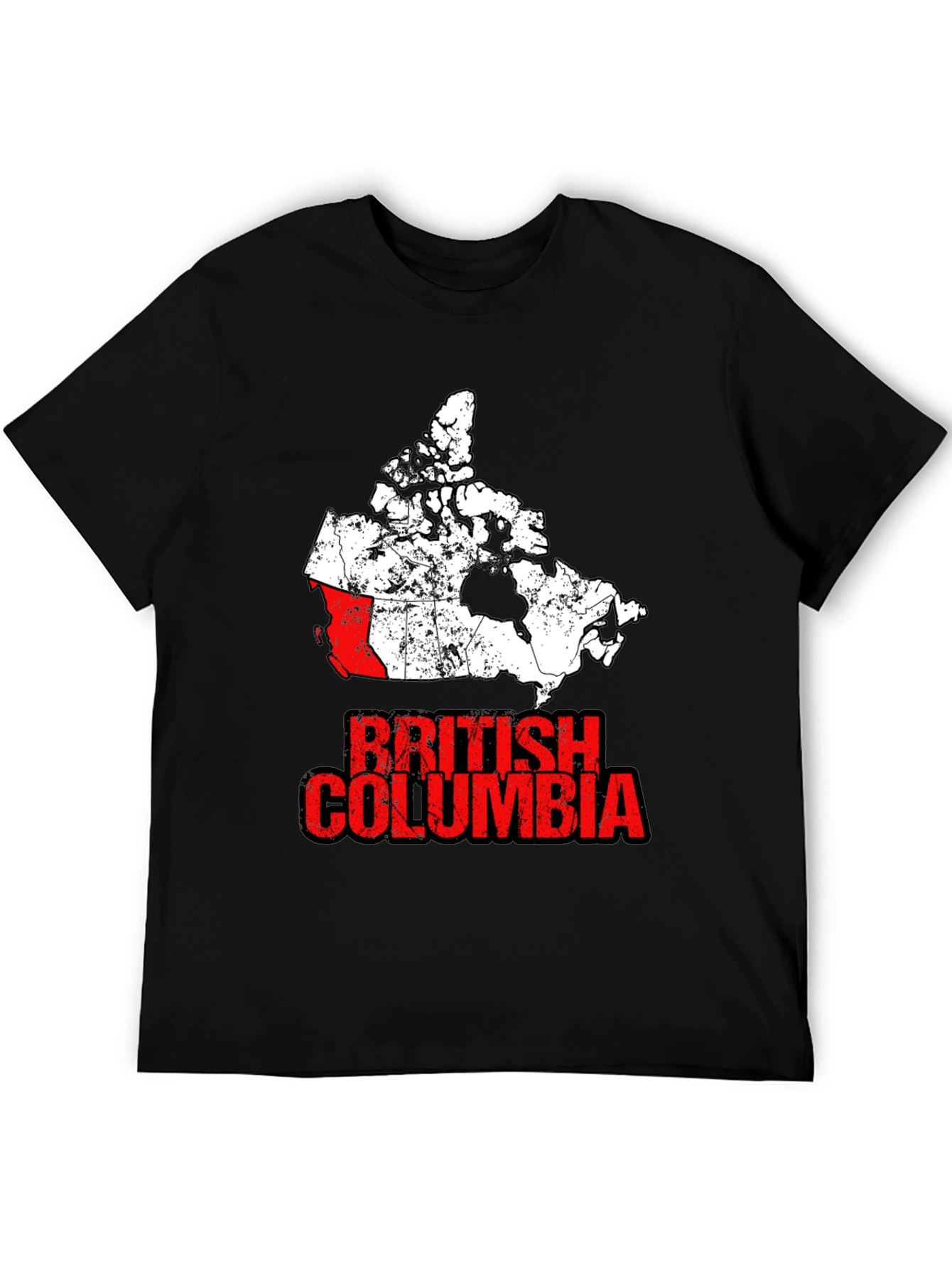 British Columbia Canada Map T-Shirt
