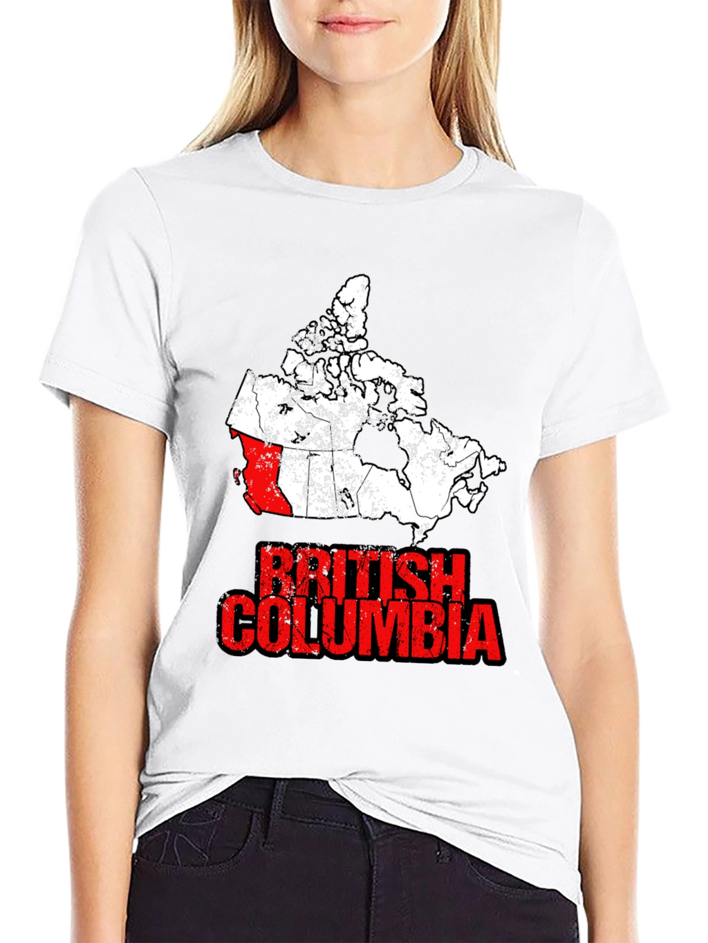 British Columbia Canada Map T-Shirt