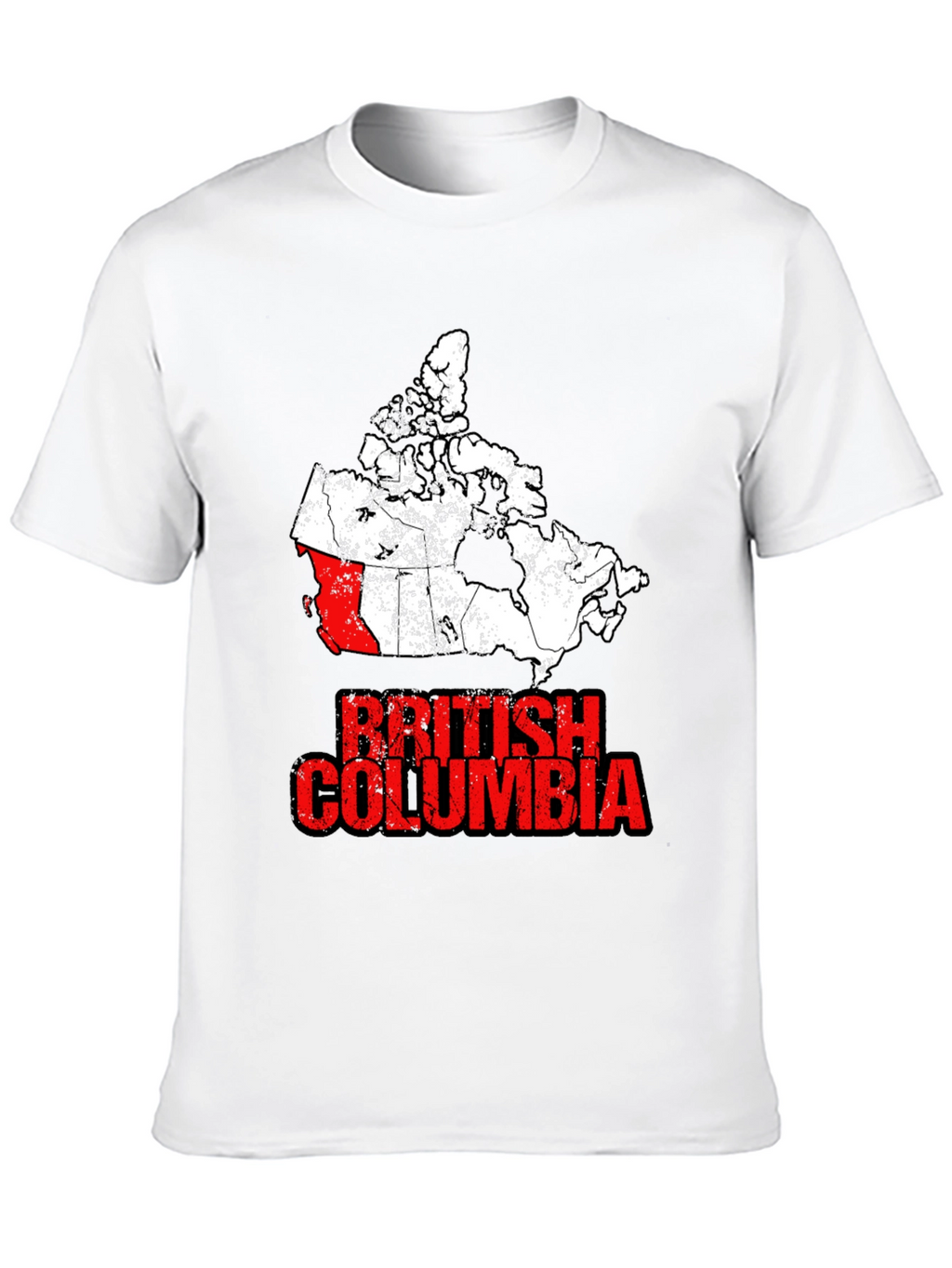 British Columbia Canada Map T-Shirt