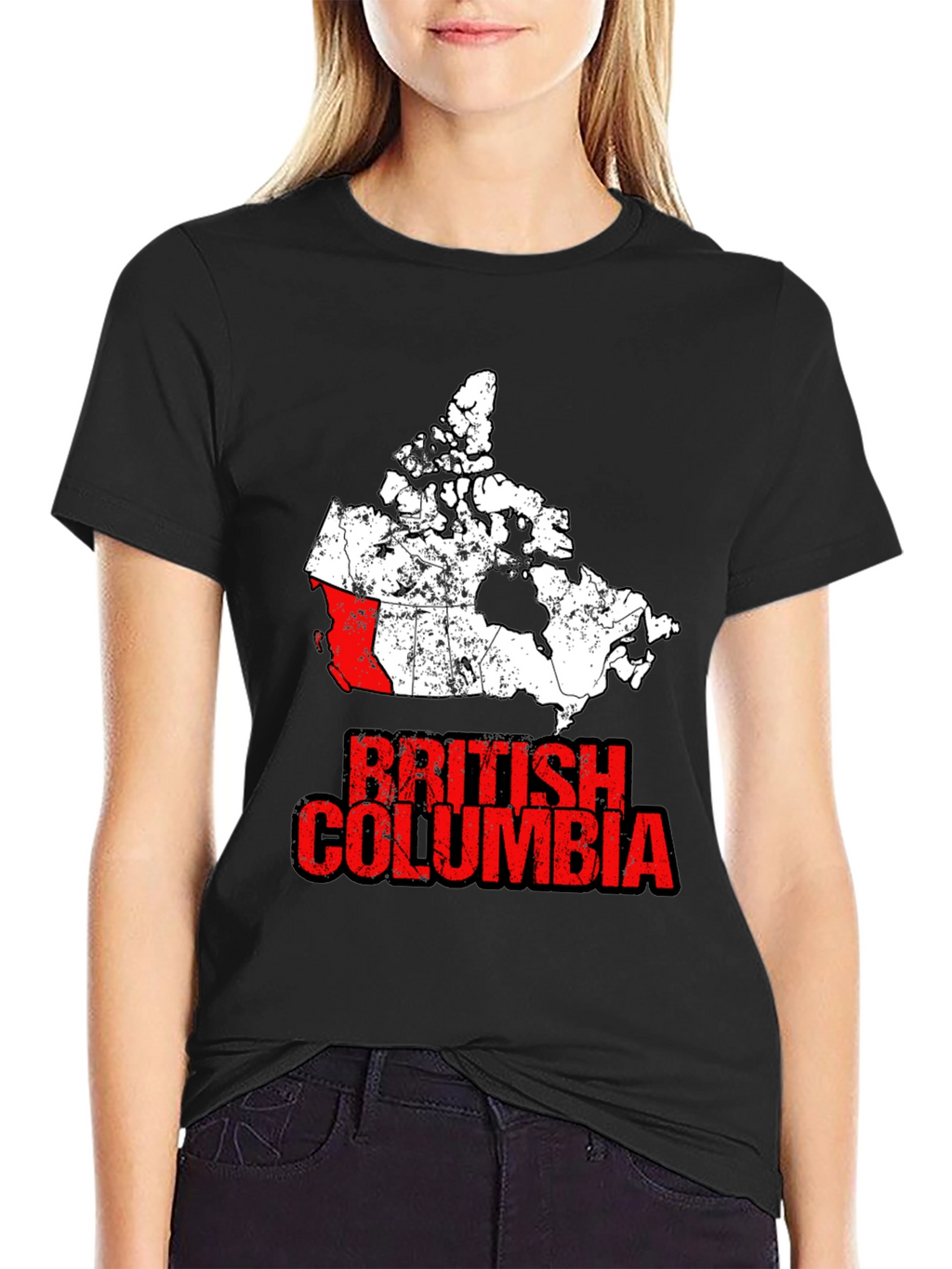 British Columbia Canada Map T-Shirt