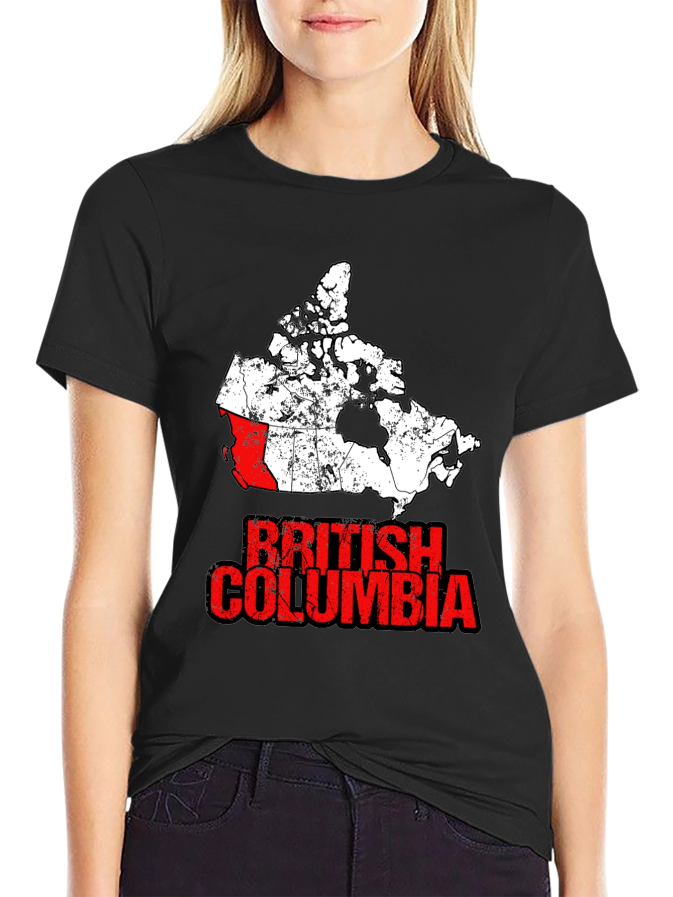 British Columbia Canada Map T-Shirt