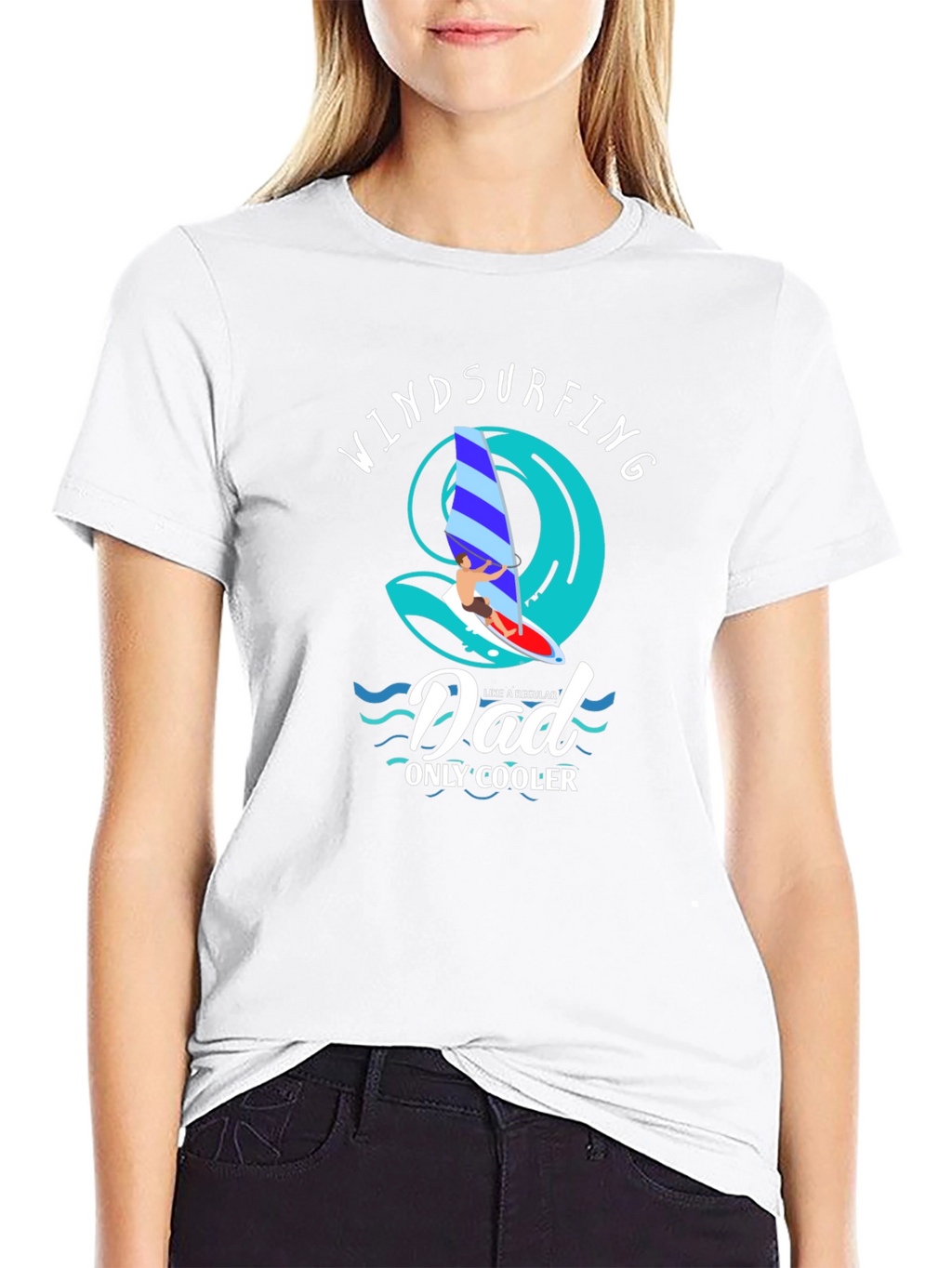 Windsurfing Dad T-Shirt - Cool Dad Tee