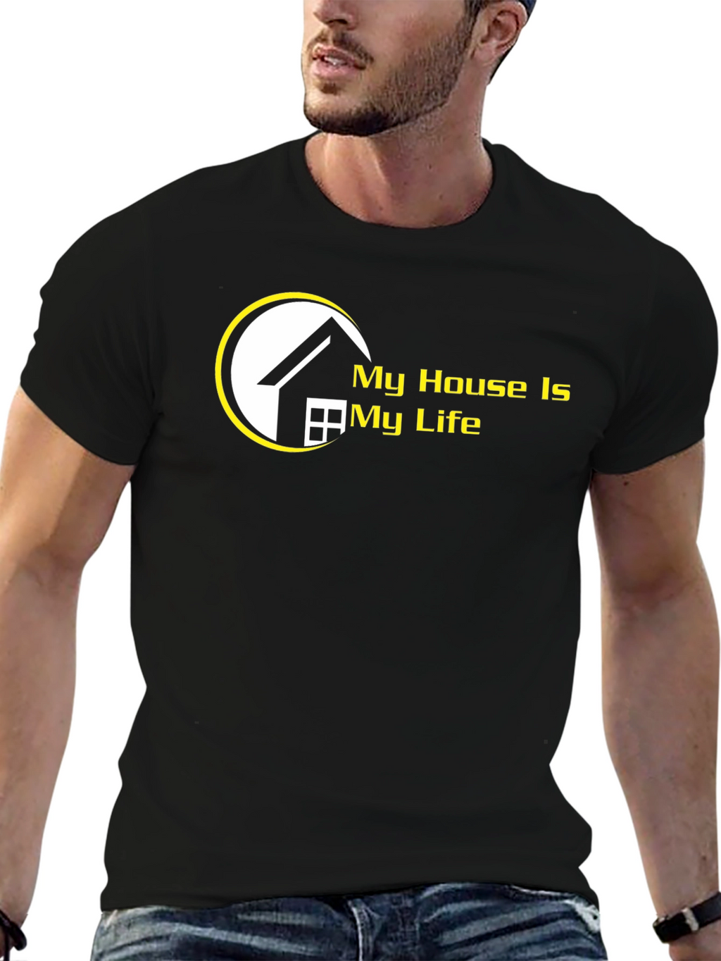 My House is My Life T-Shirt - Black