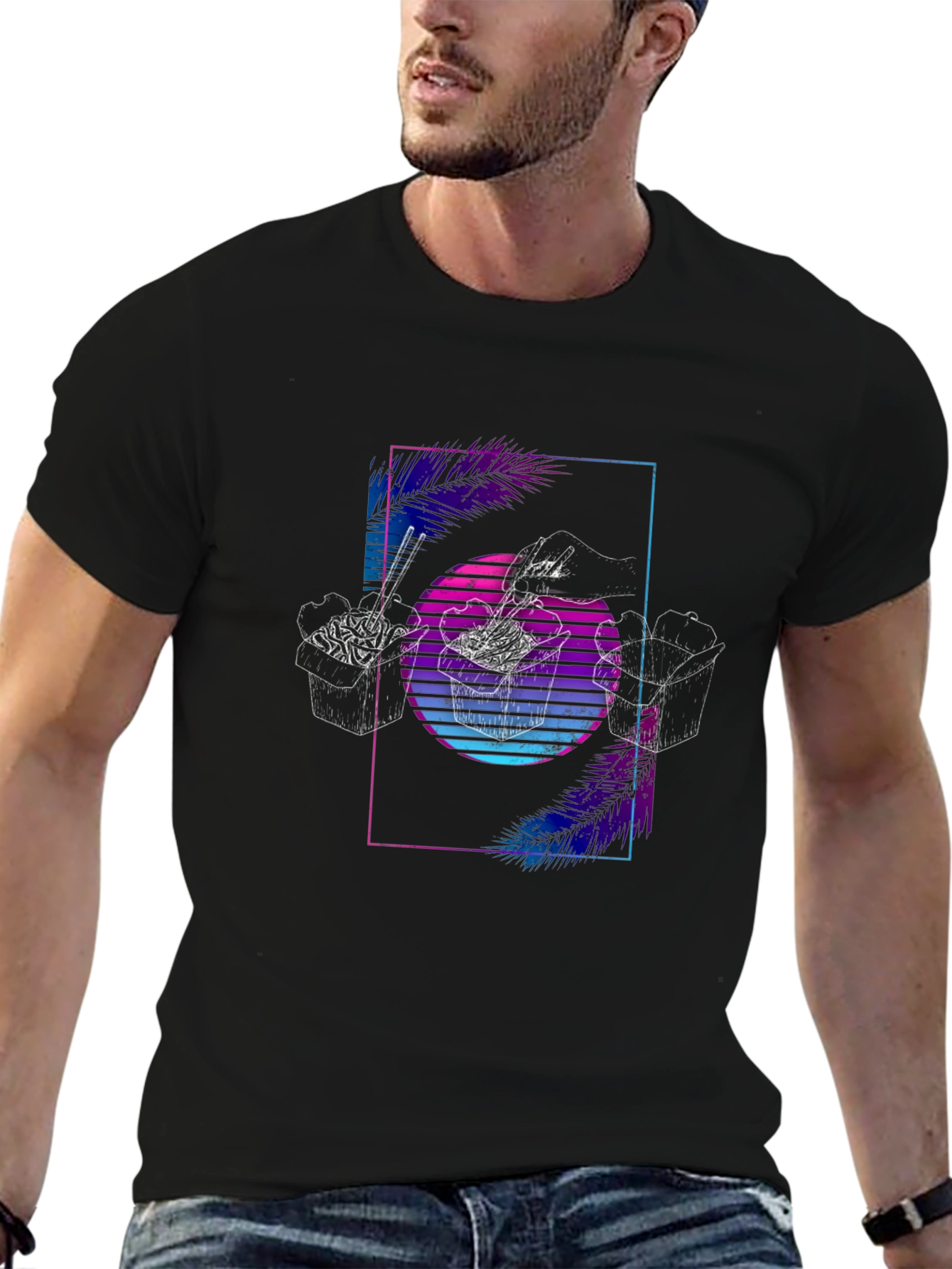 Retro Noodles T-Shirt - Vaporwave Graphic Tee