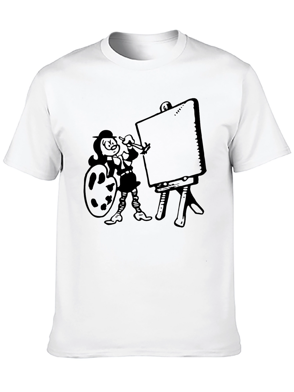Cartoon Artist Graphic Tee