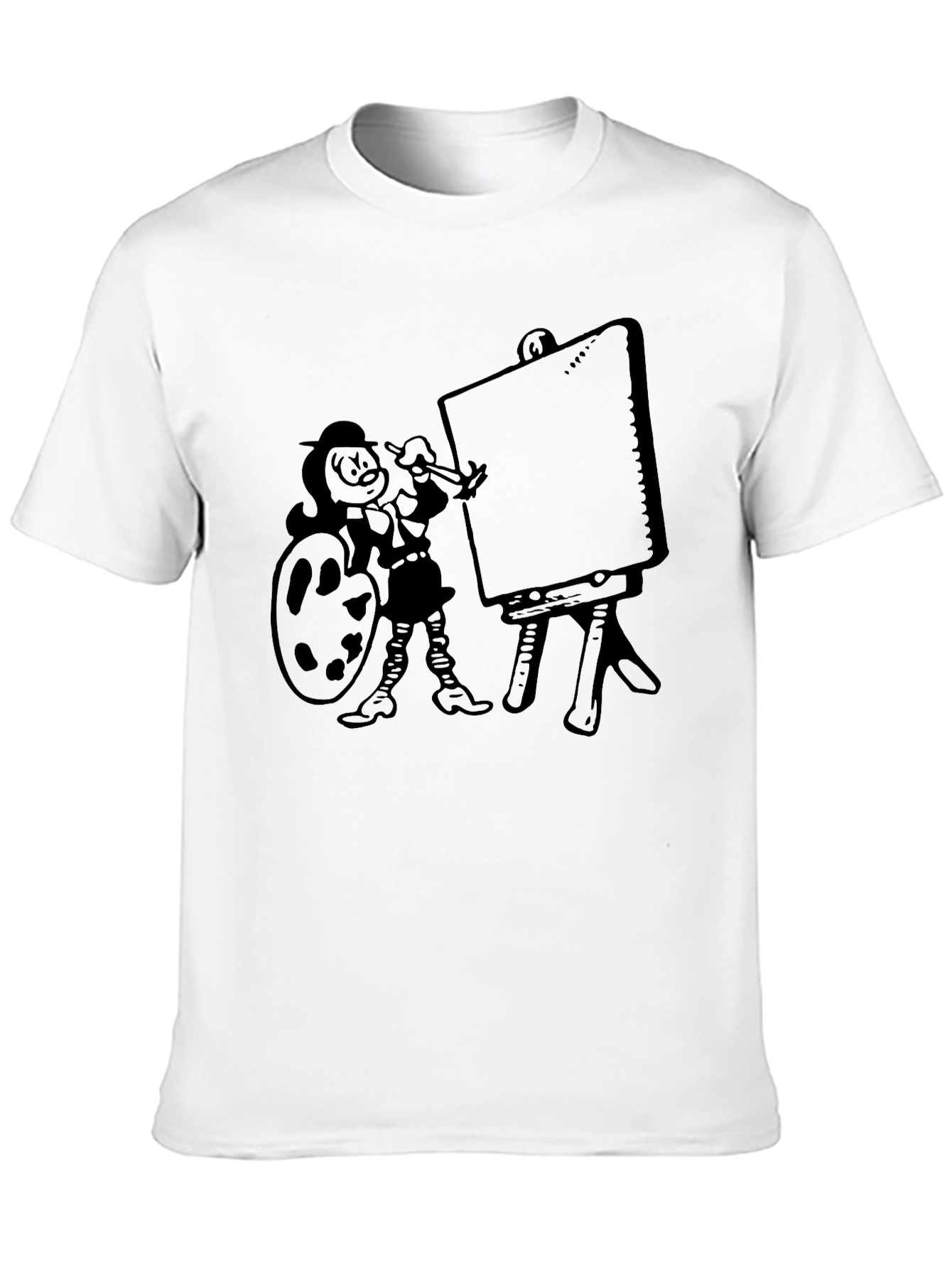Cartoon Artist Graphic Tee