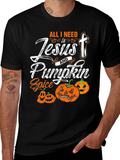Jesus & Pumpkin Spice Halloween T-Shirt