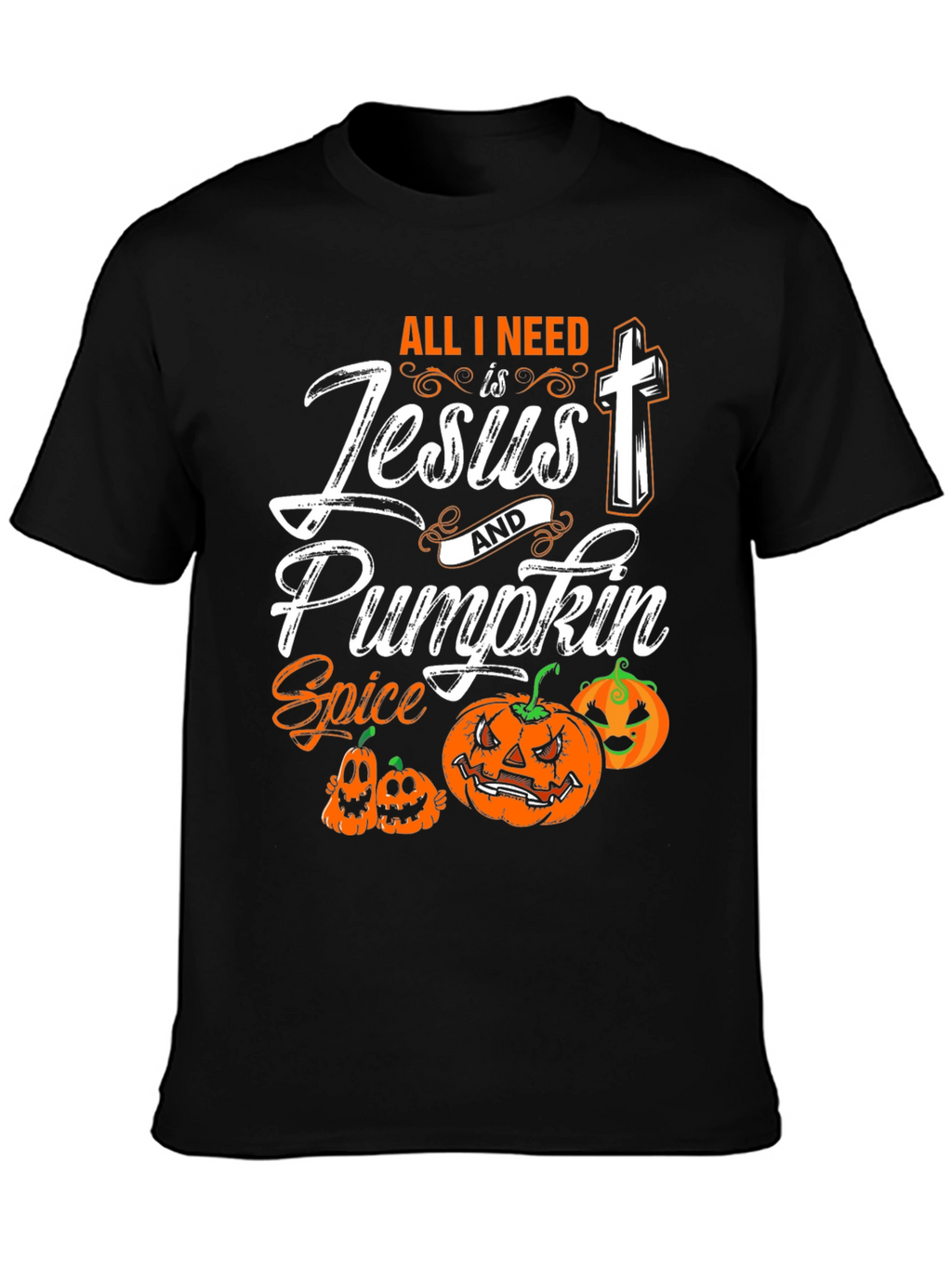 Jesus & Pumpkin Spice Halloween T-Shirt
