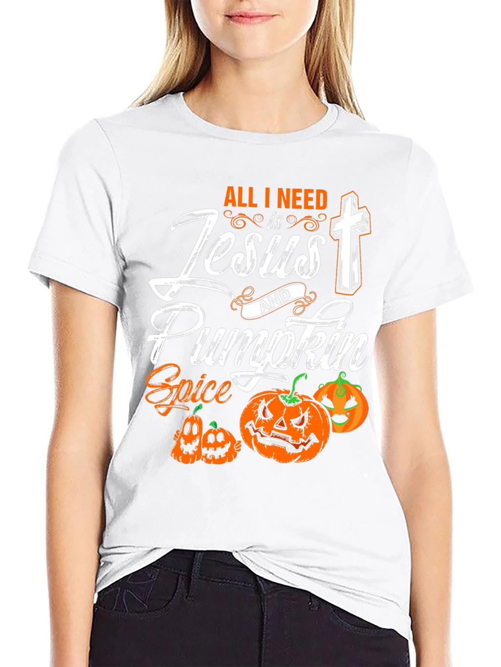 Jesus & Pumpkin Spice Halloween T-Shirt