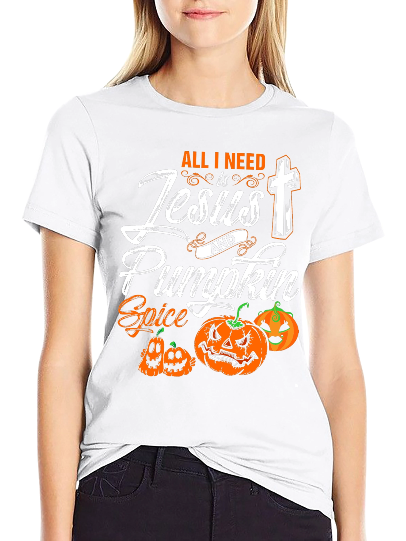 Jesus & Pumpkin Spice Halloween T-Shirt