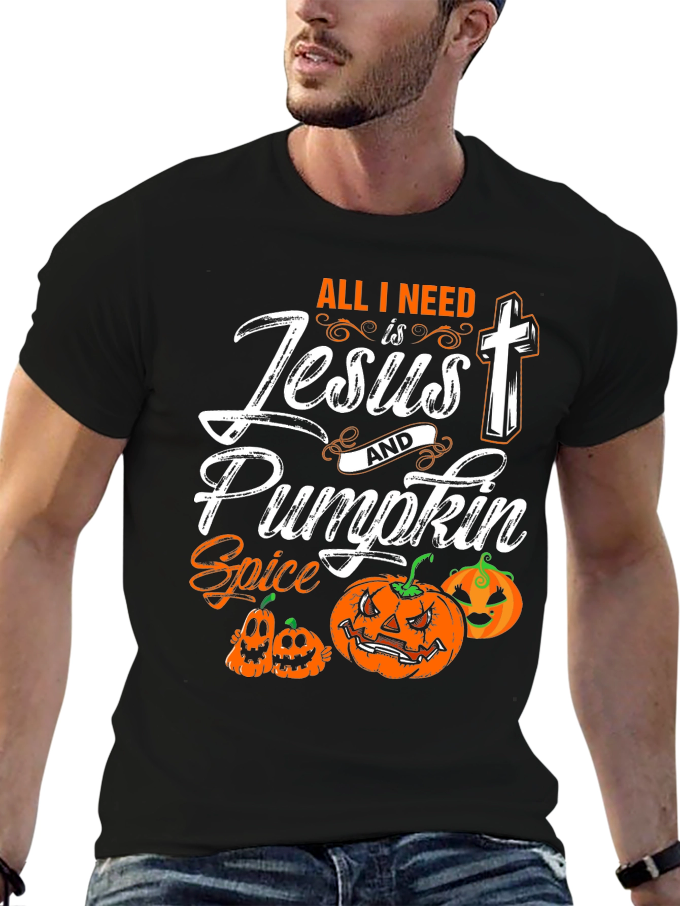Jesus & Pumpkin Spice Halloween T-Shirt