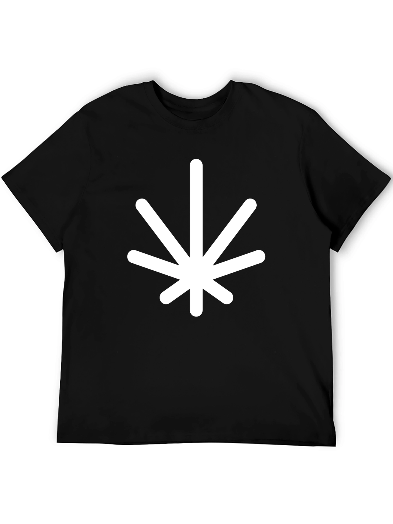 Minimalist Leaf Graphic T-Shirt