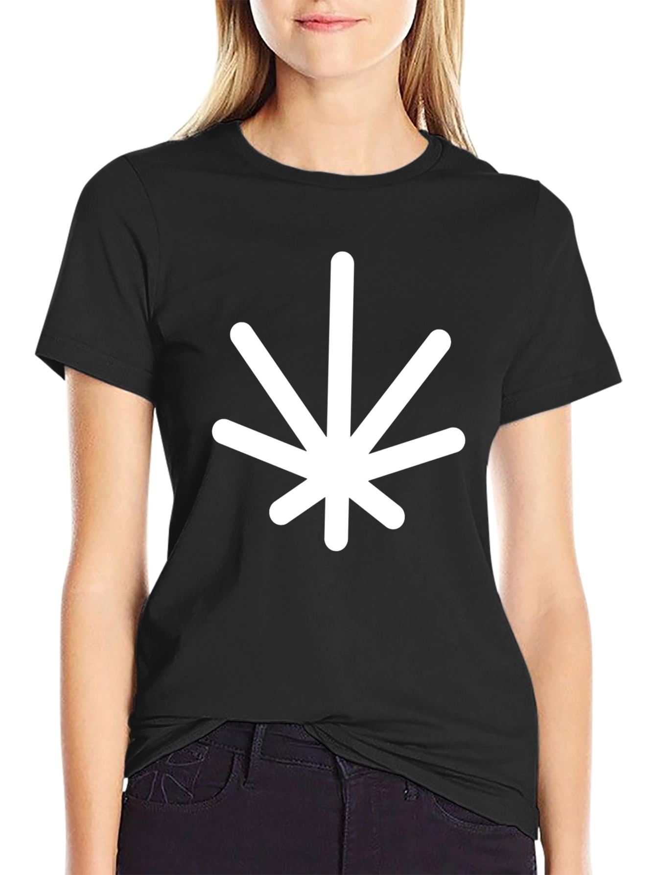 Minimalist Leaf Graphic T-Shirt