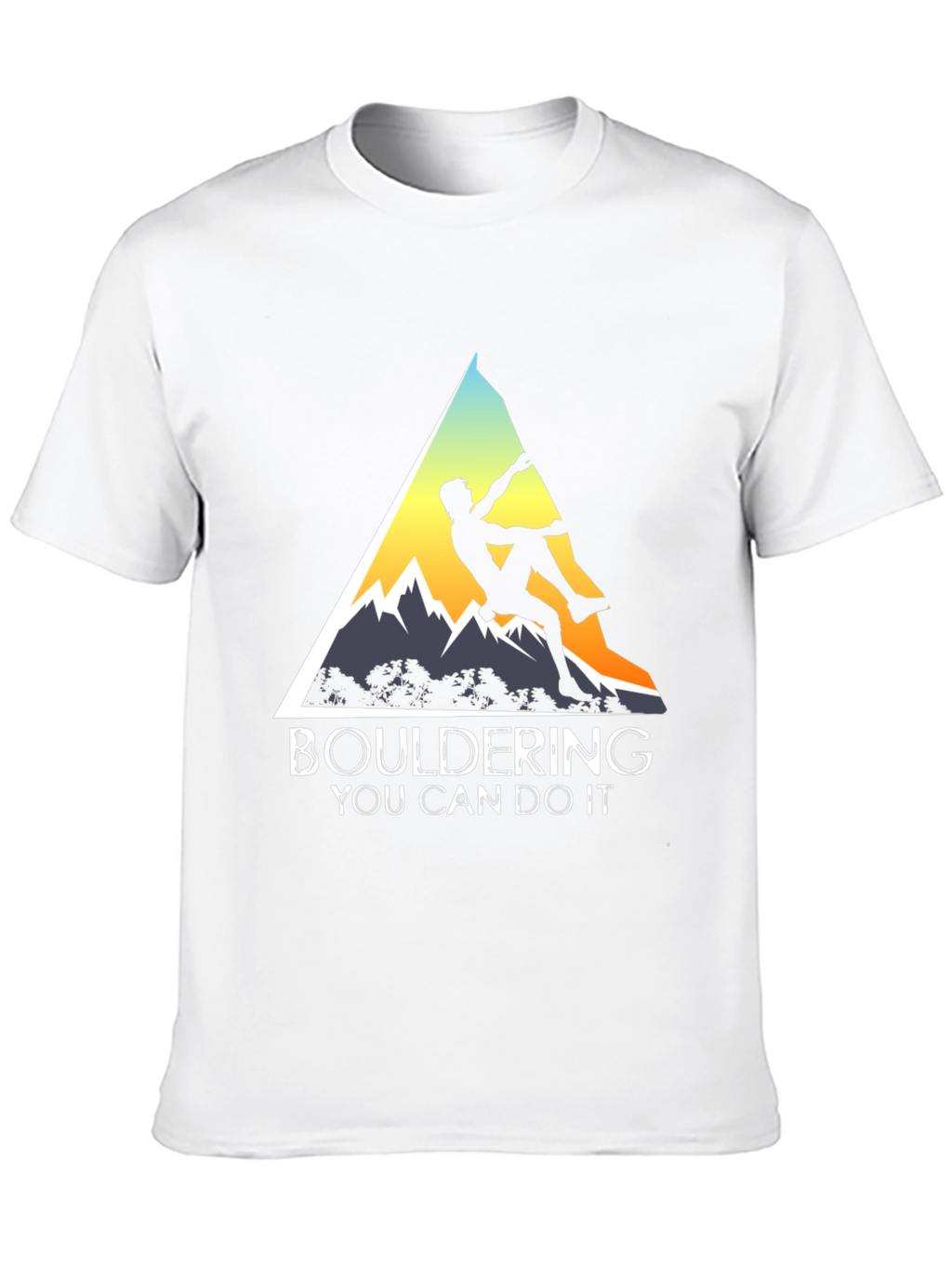 Bouldering You Can Do It Graphic Tee