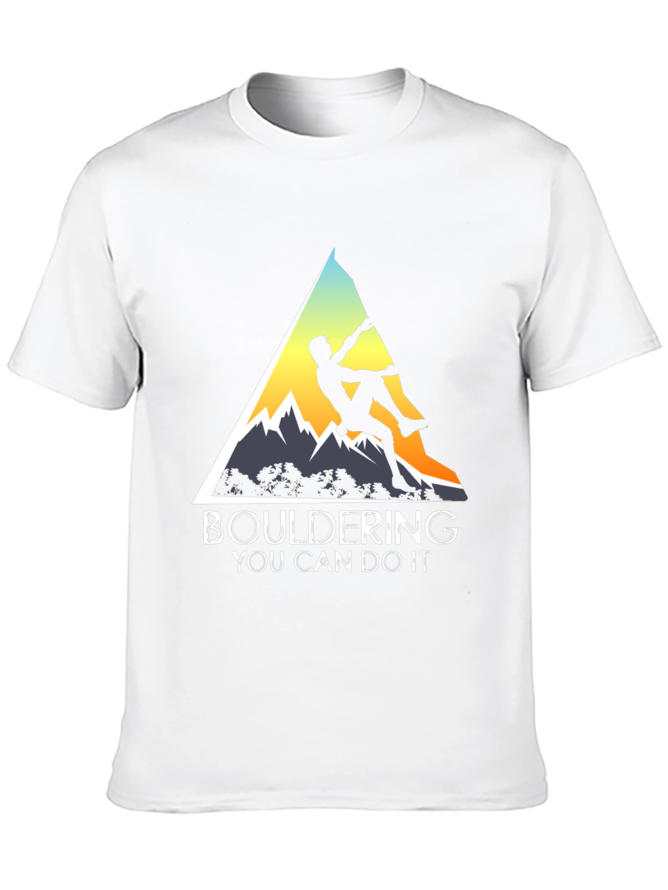 Bouldering You Can Do It Graphic Tee