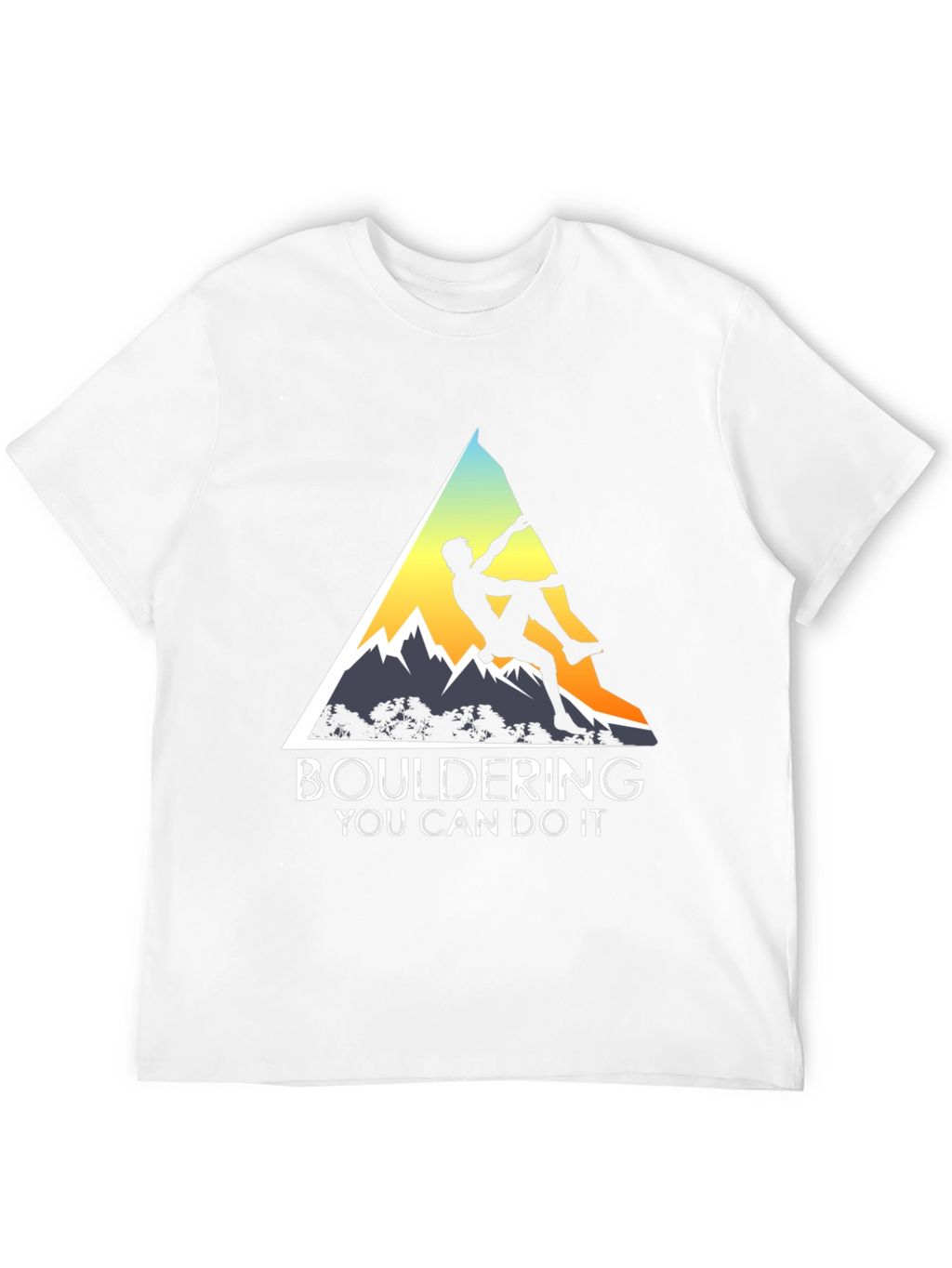Bouldering You Can Do It Graphic Tee