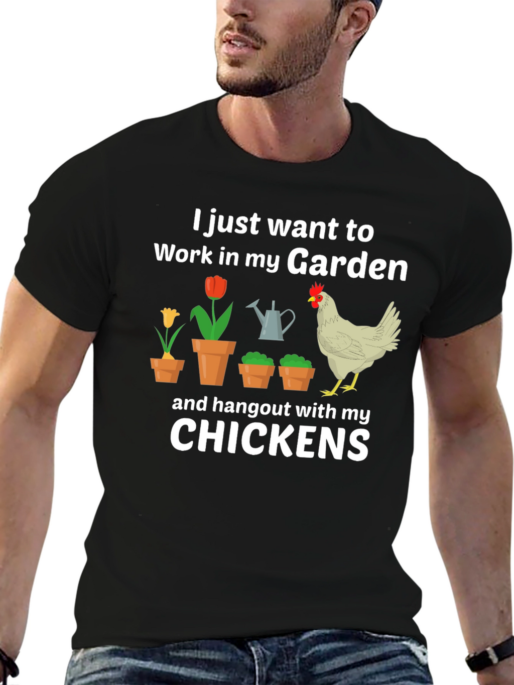 Gardening & Chicken Lover T-Shirt