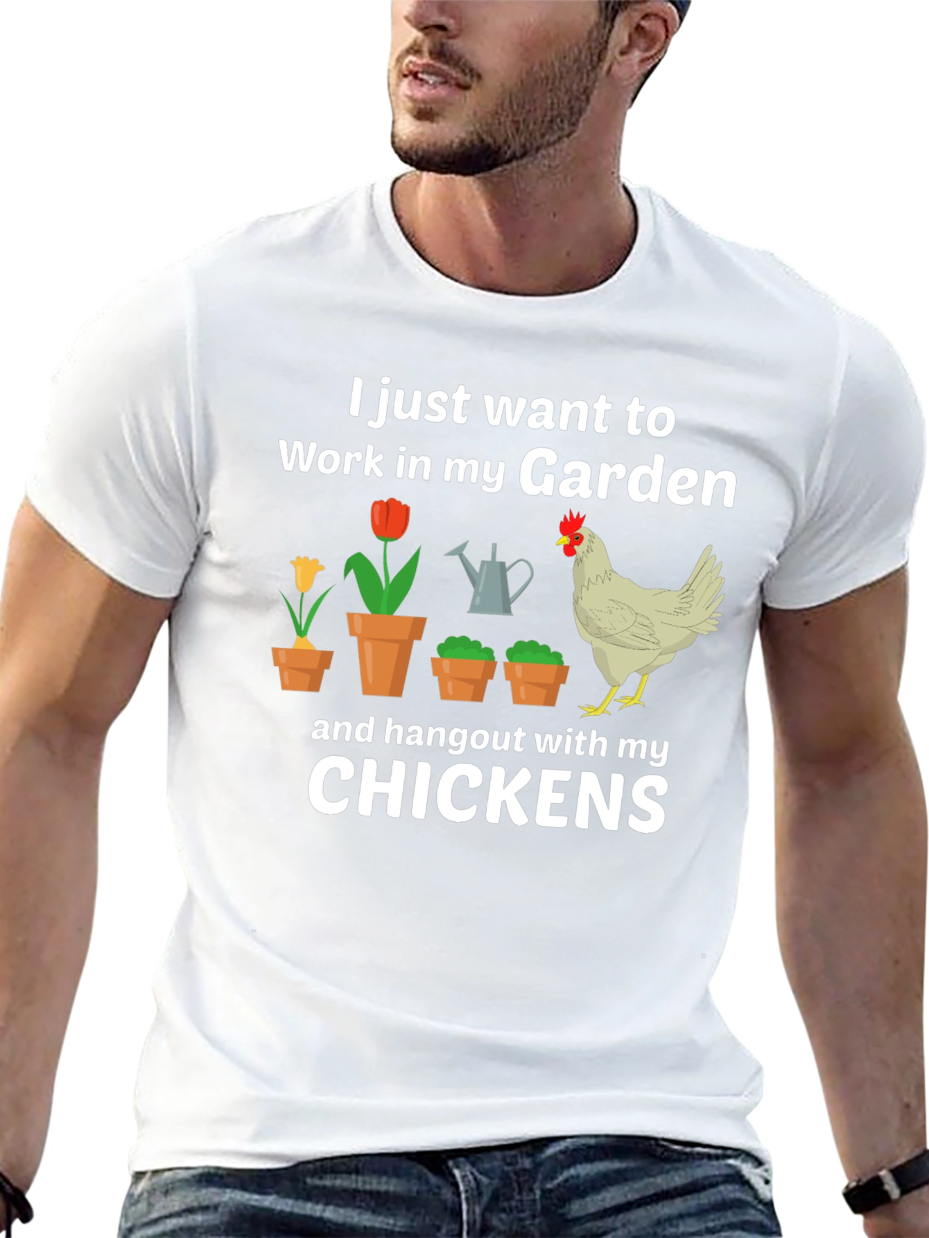 Gardening & Chicken Lover T-Shirt