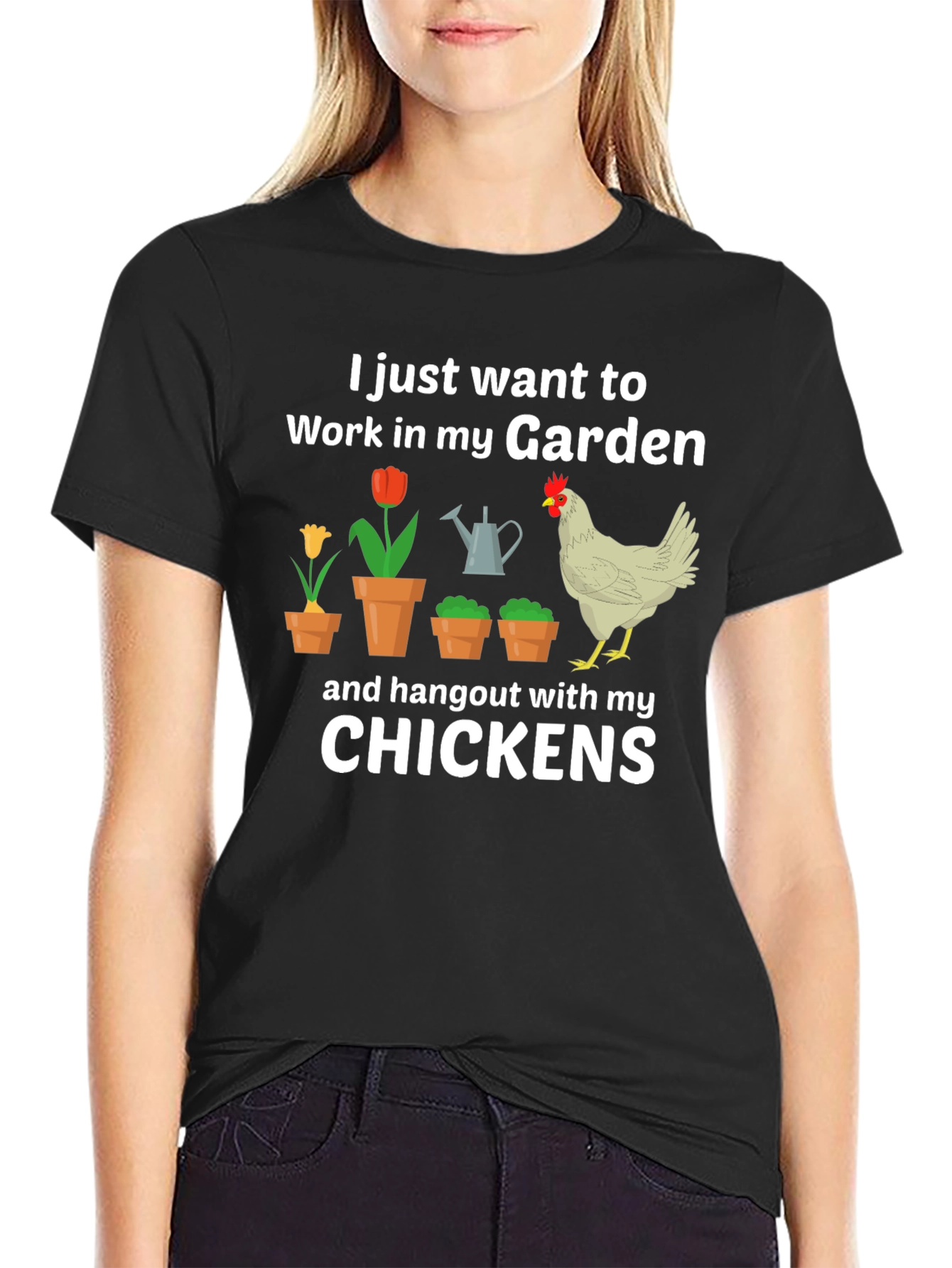 Gardening & Chicken Lover T-Shirt