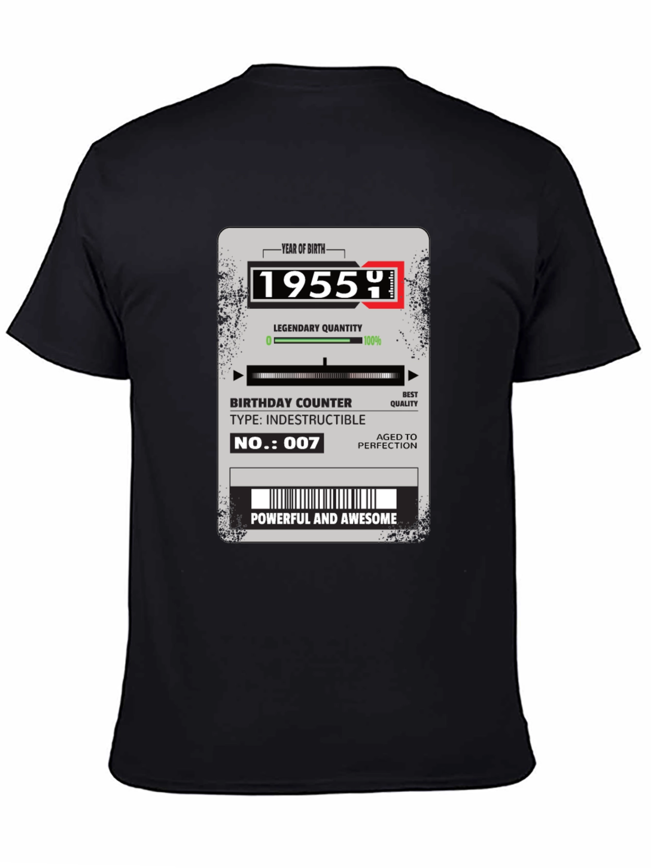 1955 Birthday Year T-Shirt: Powerful & Awesome