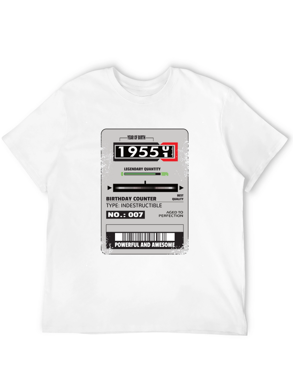 1955 Birthday Year T-Shirt: Powerful & Awesome