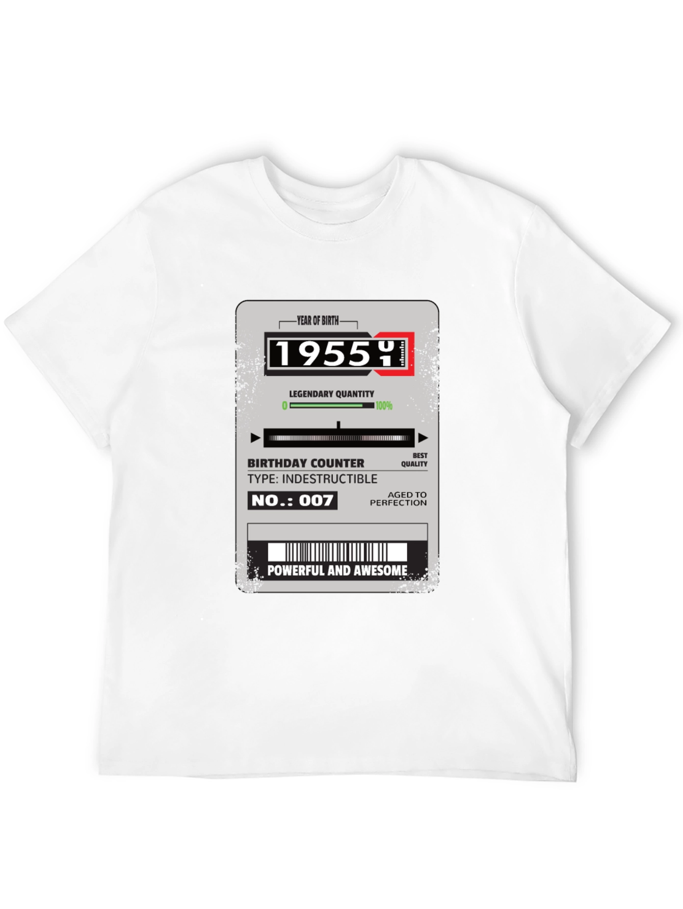 1955 Birthday Year T-Shirt: Powerful & Awesome