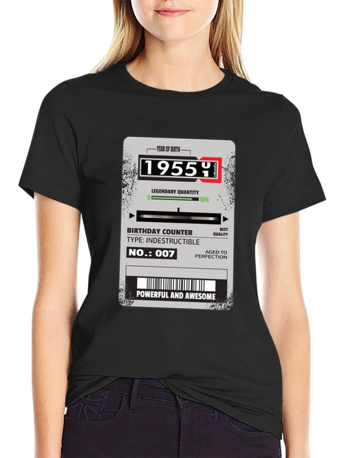 1955 Birthday Year T-Shirt: Powerful & Awesome